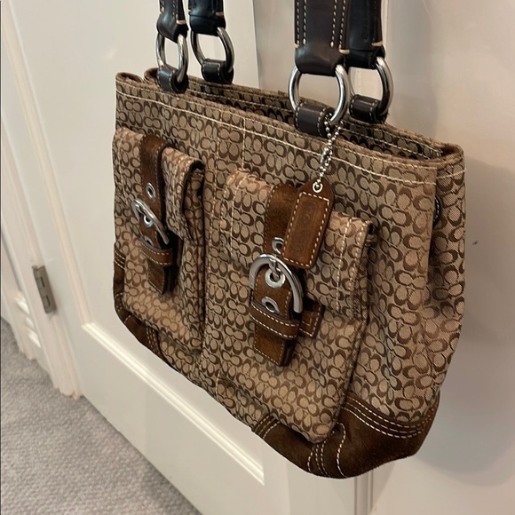 Coach Brown Patterned Women's Bag - Picture 2 of 7